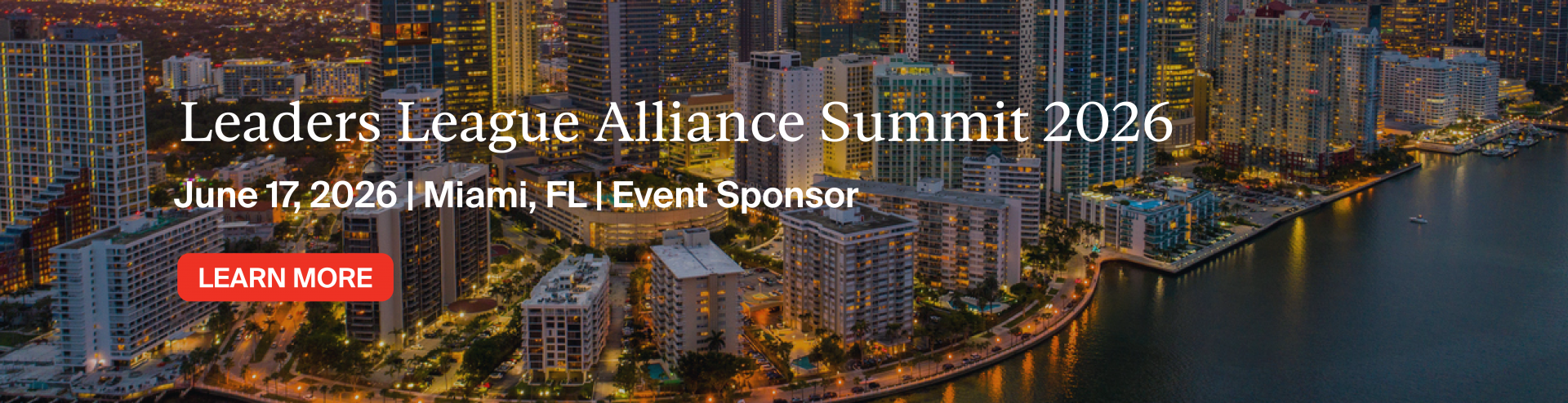 Leaders League Alliance Summit 2026: June 17, 2026