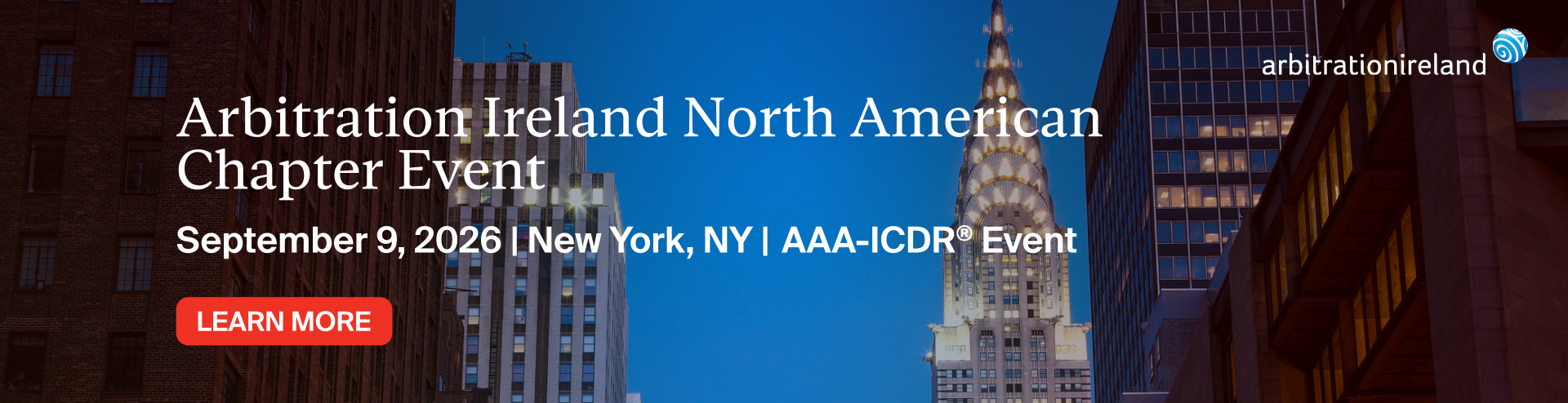 Arbitration Ireland North American Chapter Event | September 9, 2026